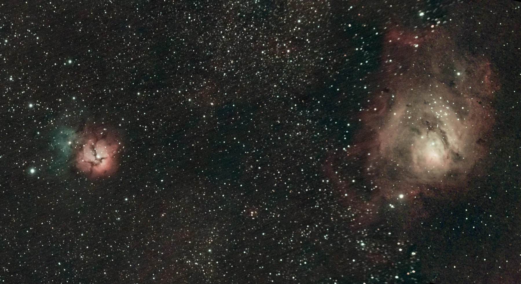 Lagoon Nebula widefield astrophotography